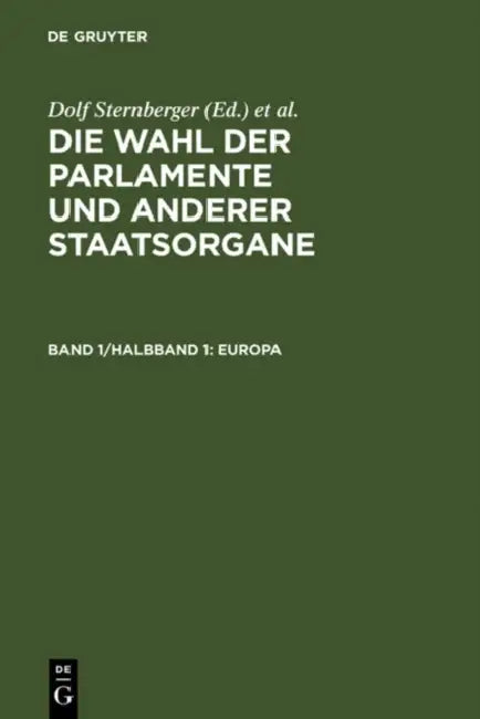 Europa (English, Dolf Sternberger | Bernhard Vogel | Dieter Nohlen)