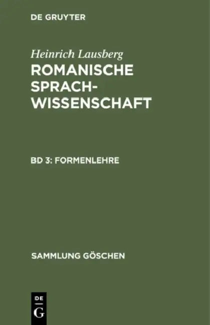 Formenlehre (English, Heinrich Lausberg)