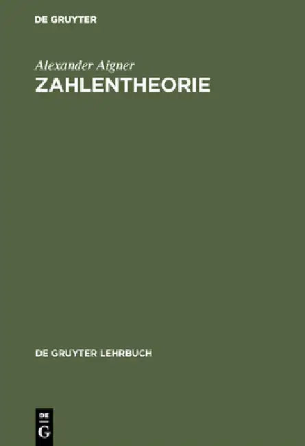 Zahlentheorie (English, Alexander Aigner)