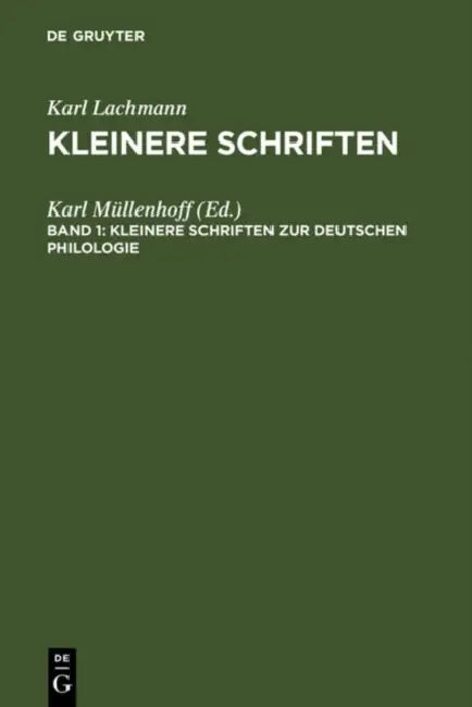 Kleinere Schriften Zur Deutschen Philologie (English, Karl Müllenhoff)