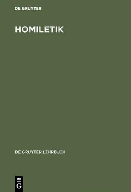 Homiletik (English, No Contributor)