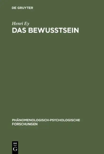 Das Bewusstsein (English, Henri Ey | Karl Peter Kisker)