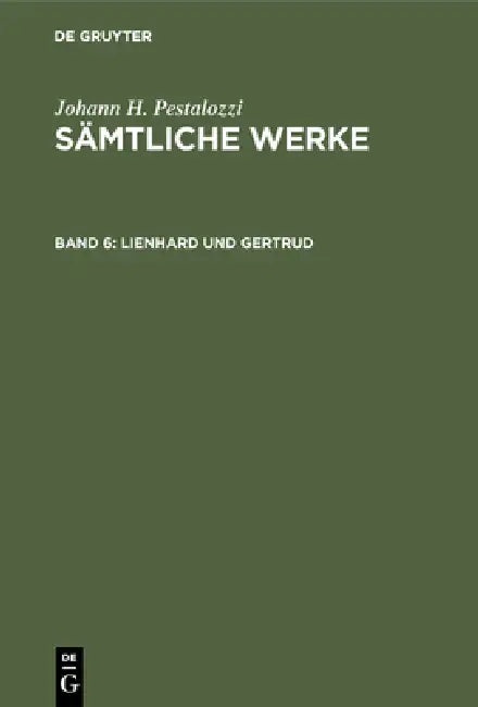 Lienhard und Gertrud (English, Stecher Gotthilf | Emanuel Dejung)