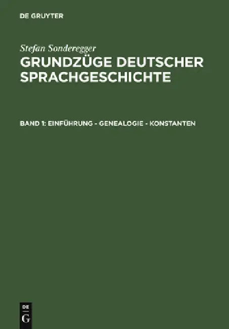 Einführung - Genealogie - Konstanten (English, Stefan Sonderegger)