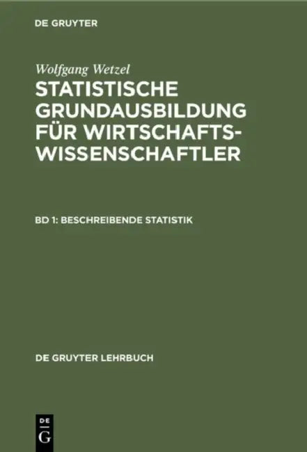 Beschreibende Statistik (English, Wolfgang Wetzel)