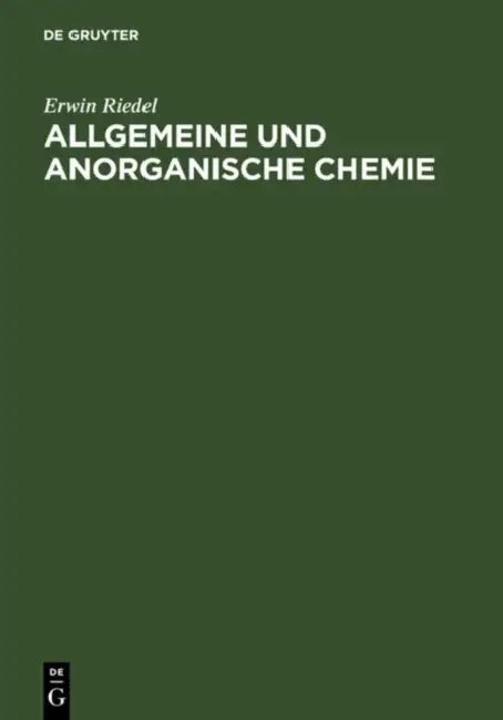 Allgemeine und anorganische Chemie (English, Erwin Riedel)