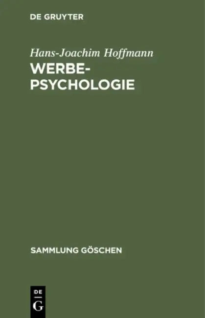 Werbepsychologie (English, Hans-Joachim Hoffmann)
