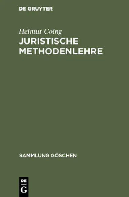 Juristische Methodenlehre (English, Helmut Coing)