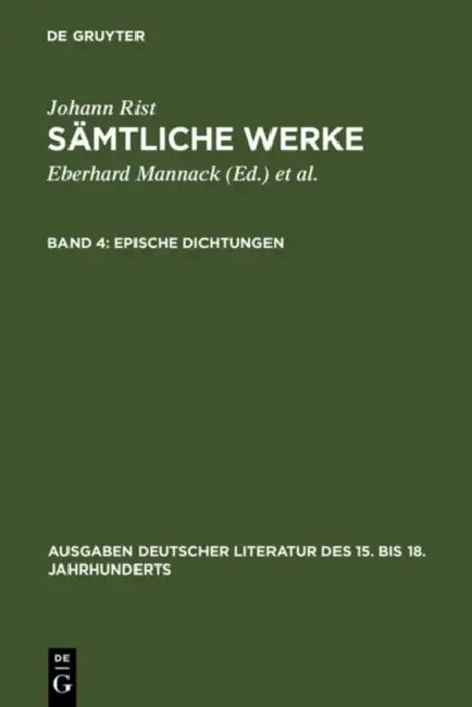 Epische Dichtungen (English, Eberhard Mannack | Helga Mannack | Klaus Reichelt)