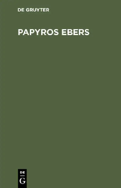 Papyros Ebers (English, H. Joachim)