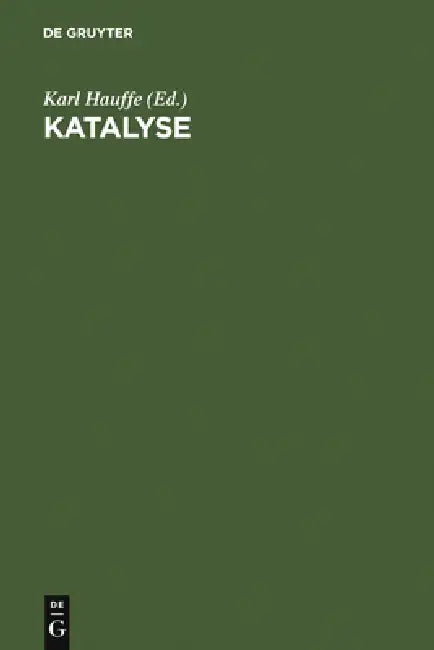 Katalyse (English, Karl Hauffe)