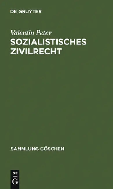 Sozialistisches Zivilrecht (English, Valentin Petev)