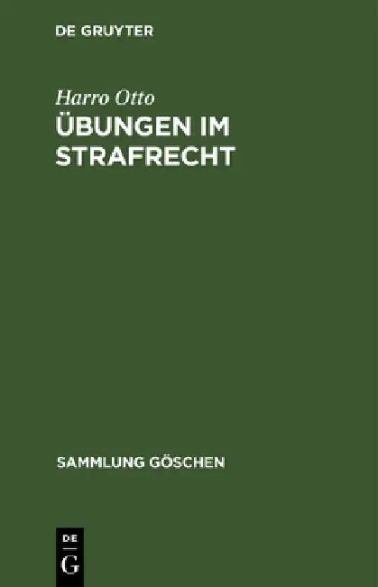 Übungen im Strafrecht (English, Harro Otto)