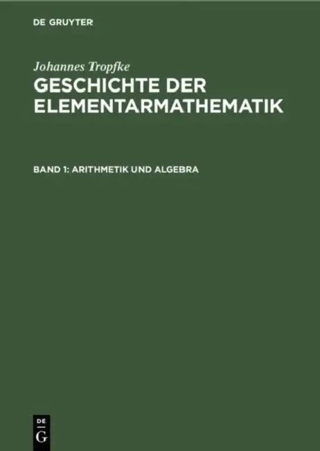 Arithmetik und Algebra (English, Kurt Vogel | Karin Reich | Helmuth Gericke)