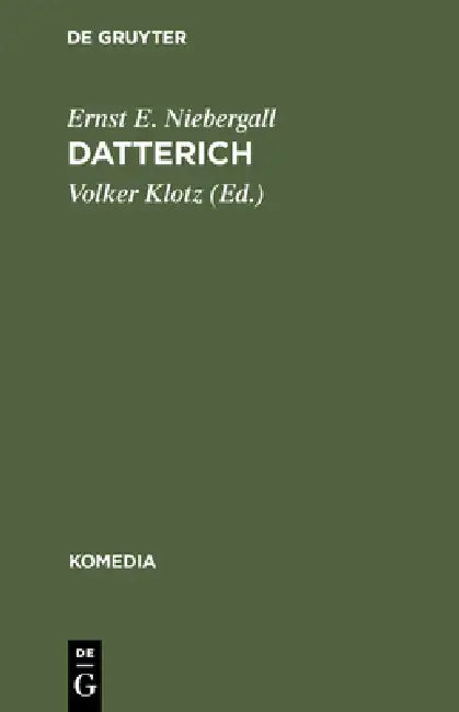 Datterich (English, Ernst E. Niebergall | Volker Klotz)