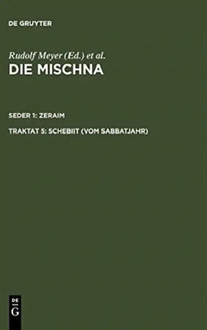Schebiit (Vom Sabbatjahr) (English, Dietrich Correns)