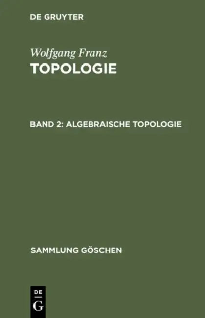 Algebraische Topologie (English, Wolfgang Franz)