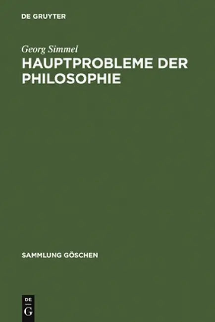 Hauptprobleme Der Philosophie (English, Georg Simmel)