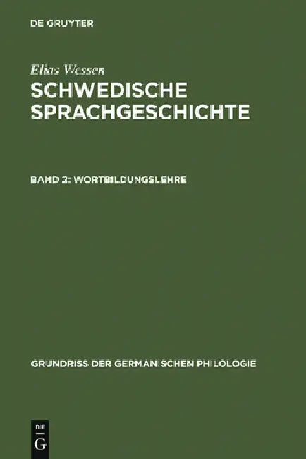 Wortbildungslehre (English, Suzanne Öhmann | Elias Wessen)