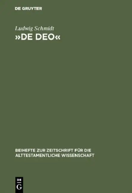 De Deo (English, Ludwig Schmidt)
