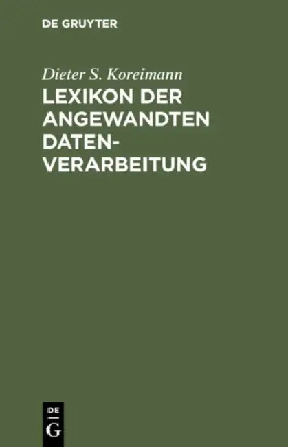 Lexikon der angewandten Datenverarbeitung (English, Dieter S. Koreimann)