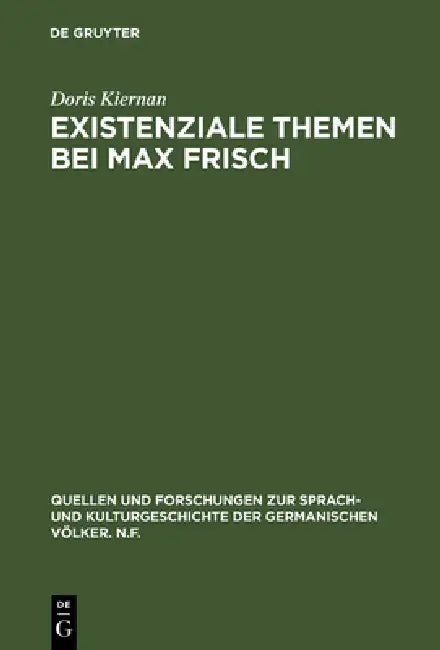 Existenziale Themen bei Max Frisch (English, Doris Kiernan)