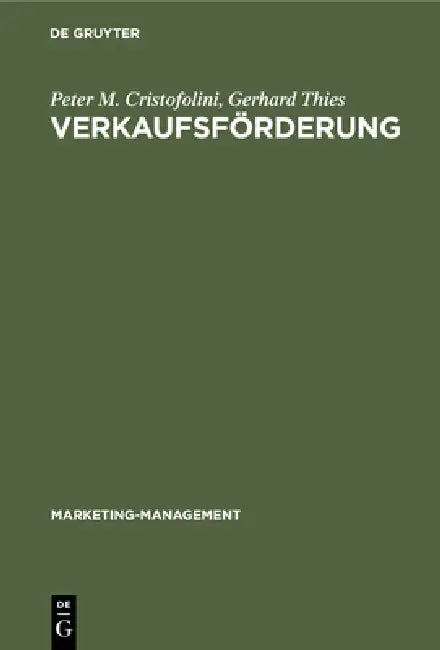 Verkaufsförderung (English, Peter M. Cristofolini | Gerhard Thies)