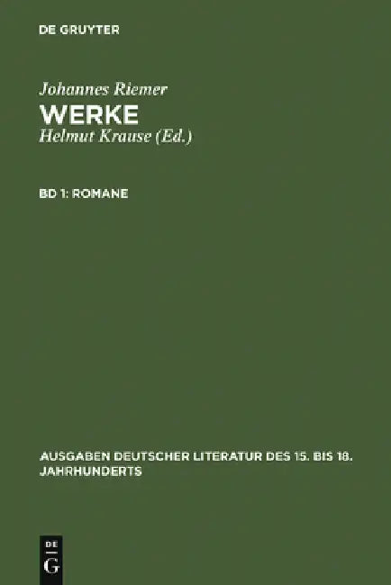 Romane (English, Johannes Riemer | Helmut Krause)