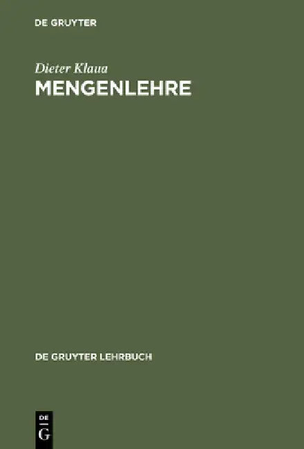 Mengenlehre (English, Dieter Klaua)