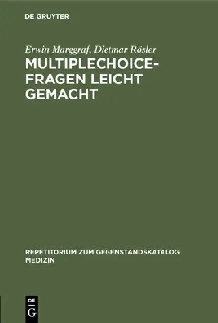 Multiplechoice-Fragen leicht gemacht (English, Erwin Marggraf | Dietmar Rösler)