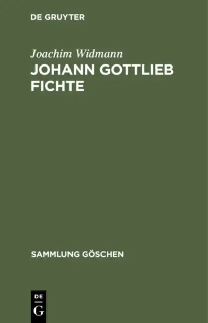 Johann Gottlieb Fichte (English, Joachim Widmann)