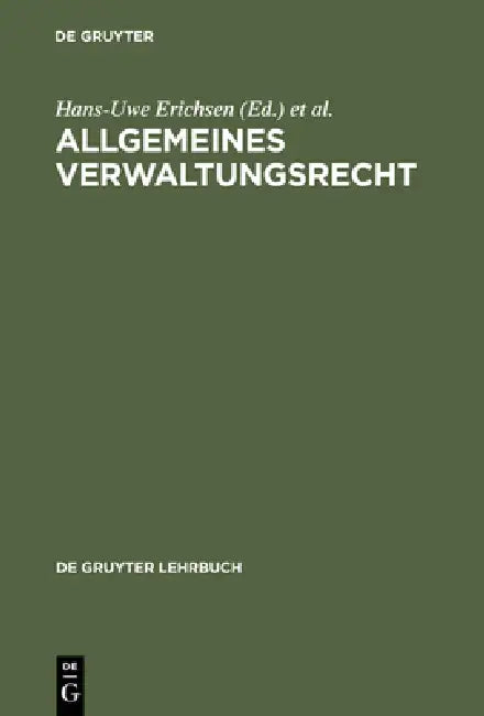 Allgemeines Verwaltungsrecht (English, Peter Badura | Hans-Uwe Erichsen | Wolfgang Martens)