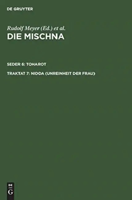Nidda (Unreinheit der Frau) (English, Benyamin Z. Barslai)