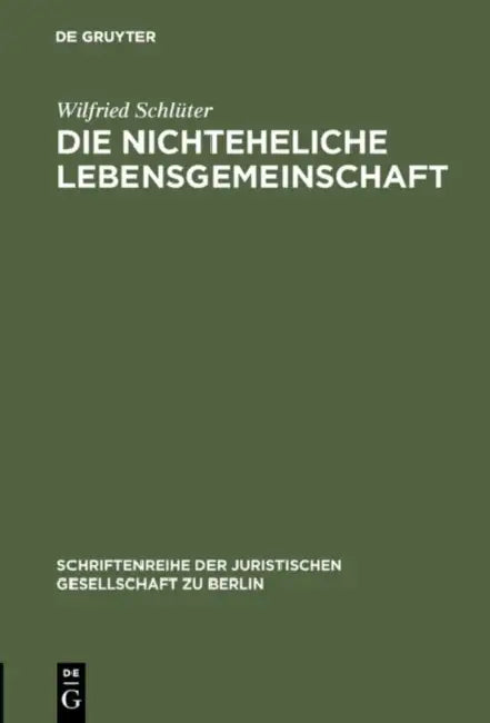 Die nichteheliche Lebensgemeinschaft (English, Wilfried Schlüter)