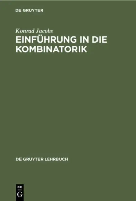 Einführung in Die Kombinatorik (English, Konrad Jacobs)