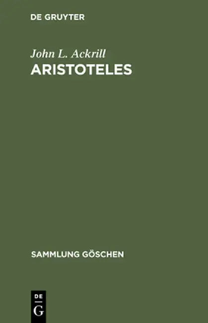 Aristoteles (English, John L. Ackrill)