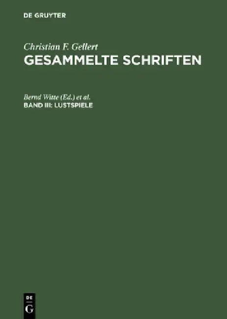 Lustspiele (English, Bernd Witte | Werner Jung | Elke Kasper)