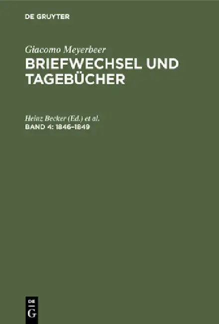 1846-1849 (English, Heinz Becker | Gudrun Becker)