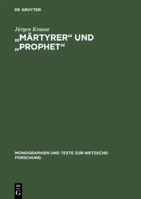 "Märtyrer" und "Prophet" (English, Jürgen Krause)