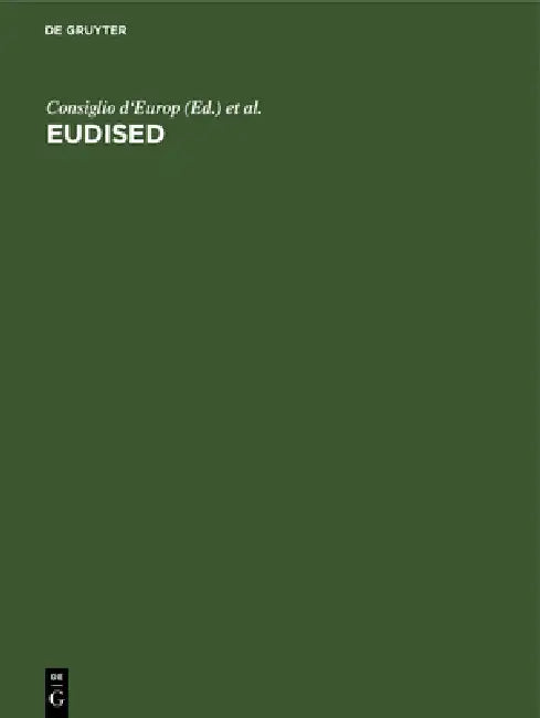 Eudised (English, Consiglio d'Europ | Comm Delle Comunità Europee | Jean Viet)