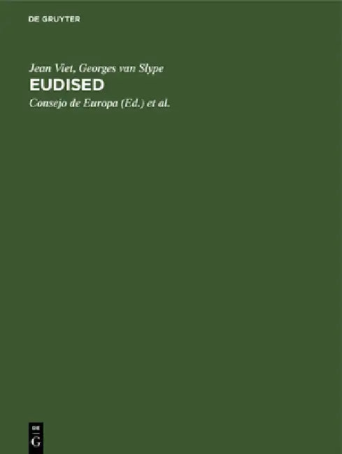 Eudised (English, Jean Viet | Georges Van Slype | Consejo de Europa)