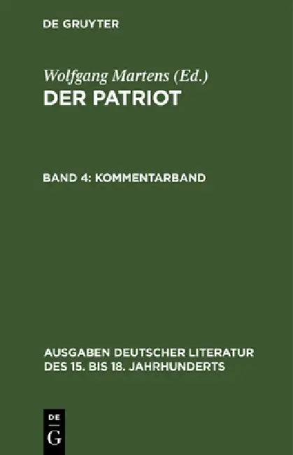 Kommentarband (English, Wolfgang Martens)