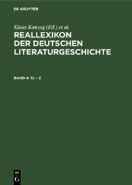 Sl - Z (English, Klaus Kanzog | Achim Masser)