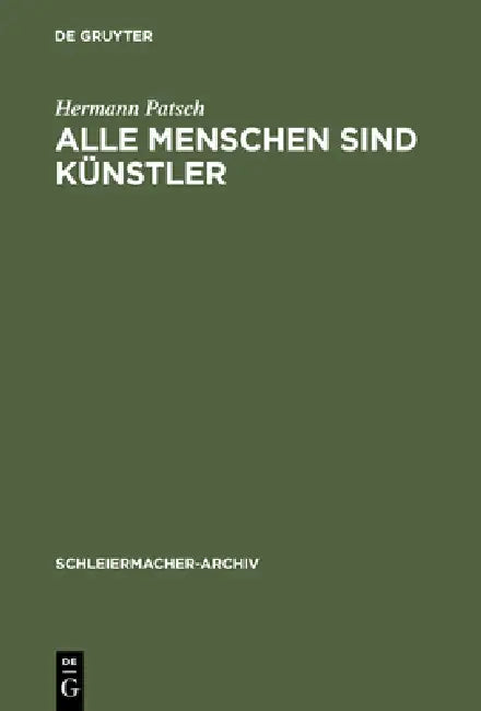 Alle Menschen sind Künstler (English, Hermann Patsch)