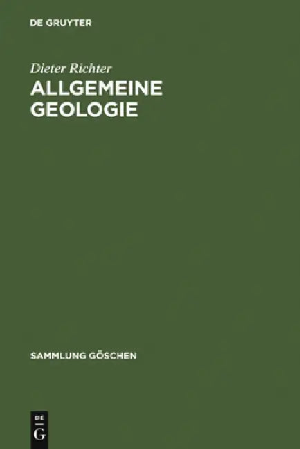 Allgemeine Geologie (English, Dieter Richter)