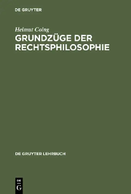 Grundzüge Der Rechtsphilosophie (English, Helmut Coing)