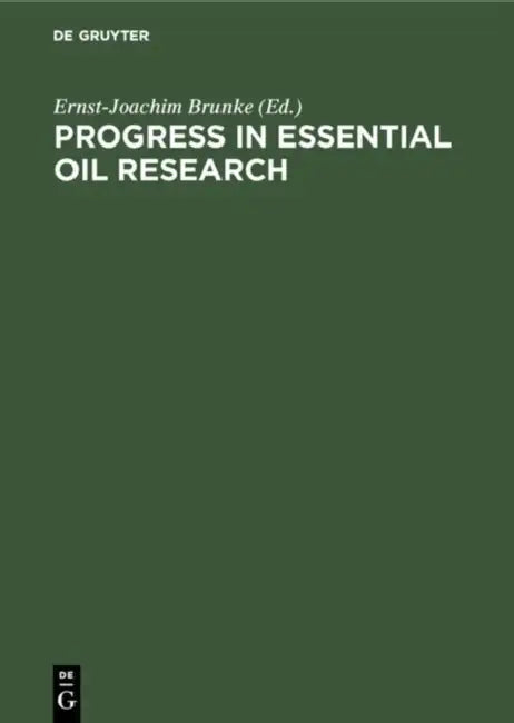 Progress in Essential Oil Research (English, Ernst-Joachim Brunke)