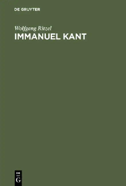 Immanuel Kant (English, Wolfgang Ritzel)