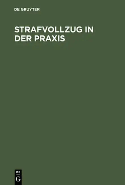 Strafvollzug in Der Praxis (English, Hans-Dieter Schwind)