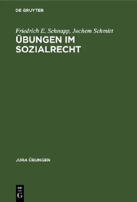Übungen Im Sozialrecht (English, Friedrich E. Schnapp | Jochem Schmitt)